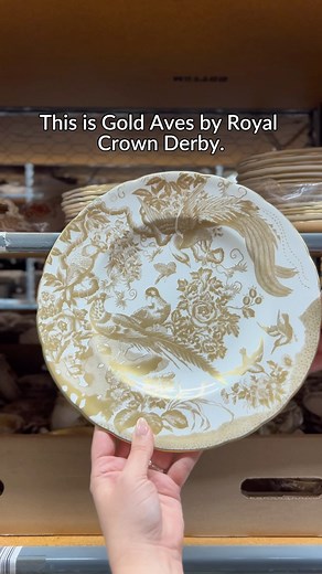 Would you use this luxury dinnerware? This is Gold Aves by Royal Crown Darby, a historic dinnerware design from 1932. https://www.replacements.com/china-royal-crown-derby-gold-aves/c/79910?utm_campaign=fb_oct_10_RCDGOA reel&utm_source=rpl_organic_post&utm_medium=social | Replacements, Ltd.