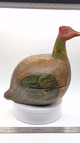 Vintage Mexican Papier Mache Bird Figurine | Hand Painted Tonala Folk Art Quail | Mid Century Mexico Sculpture | 1970s Sermel Style Decor - Etsy