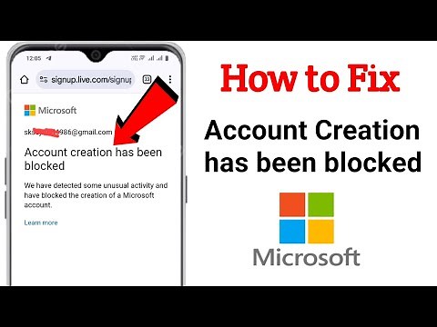 How to Fix "Microsoft Account Creation Has Been Blocked" | 100% Working Solution