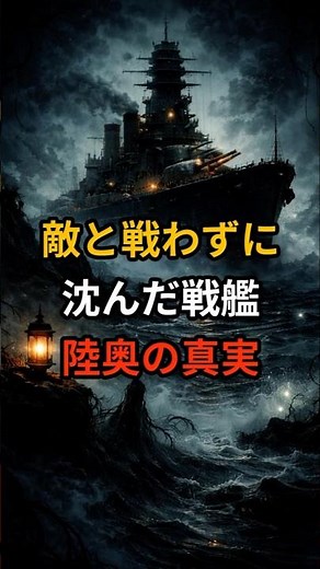 敵と戦わずに沈んだ戦艦陸奥の真実 #歴史 #雑学 #戦争 #戦史 #戦艦