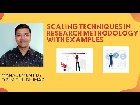 Scaling techniques in research methodology with examples / Scales of Measurement with examples
