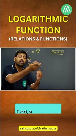 Logarithmic Function Explained | Relations & Functions | Class 11 | Sunder Sir