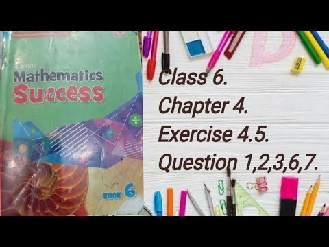 Class 6.Chapter 4.Exercise 4.5.Question 1,2,3,6,7.