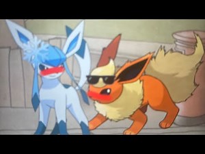 Flareon x glaceon with leafeon
