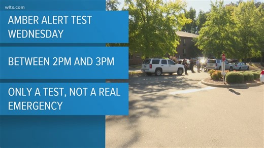 Statewide AMBER Alert test set for Wednesday in South Carolina