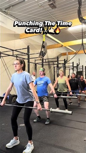 Punching The Time Clock! A very intense Power Snatch and GHD workout today at Ripcord! 🏋️🔥🤙🏻
