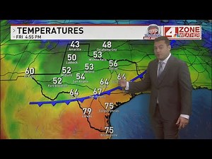 FULL FORECAST: Temps set to drop as cold front pushes over San Antonio, first freeze on Sunday
