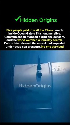 They Paid $250,000 To Vanish Near Titanic #survival