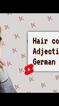 How to describe hair color in German · Language Tips · German adjectives #shorts