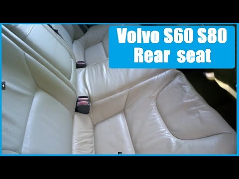 Volvo S60 S80 Remove rear seat complete 2001-2009/6