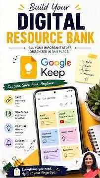 🎯 Build Your Digital Resource Bank with Google Keep | Save Links, Notes & Ideas
