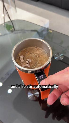 Rainy Day Hack:Your Tea Stirs It self While You Watch the Storm#AutoStirMug#HandsFreeStirring#OneTouchBrew#CosyTech#BritishTeaHack