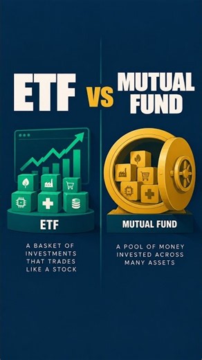ETF vs. Mutual Fund: What's the Difference? #stockmarket #investing #investingforbeginners
