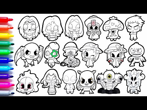 신비아파트 귀신 모음 그리기 및 색칠공부 색칠놀이 | 신비아파트 수상한의뢰 How to draw a Cute Character