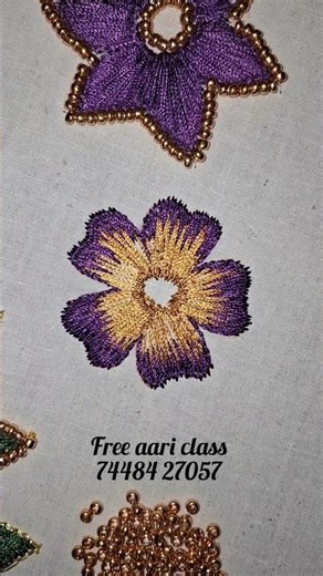 இலவச ஆரி வகுப்பு free aari class for beginers #aaribusiness #aariworkdesign #art