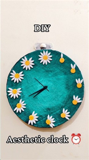 DIY Aesthetic clock ⏰ | Wall hanging | Crafterjyoti |