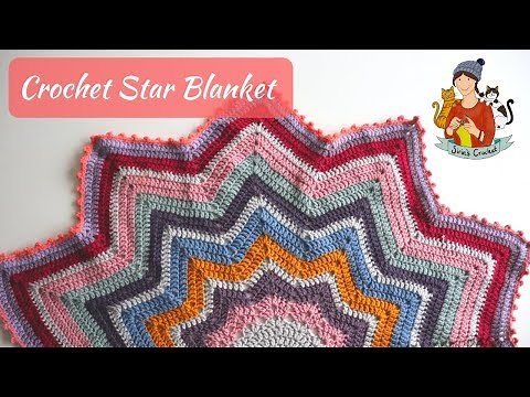Crochet Star Blanket / Beginner Friendly Tutorial
