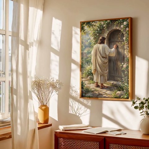 Jesus Knocking at the Door Art Print, LDS Bible Wall Art, Christianity Printable Painting, Jesus Christ Oil Painting (digital Download) - Etsy