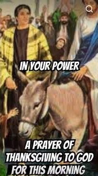 A prayer of Thanksgiving to God for this morning Sunday ￼