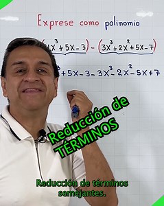 Cómo resolver una resta de polinomios.#luiseduque #matematica #algebra | Luis Eduque