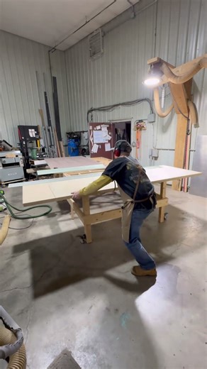 Sizing up mdf for different style table.👍😎