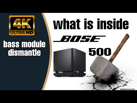 BOSE 500 bass module dismantle video, what is inside bose 500 bass module