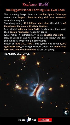 Hubble Discovers the Largest Planet-Forming Disk Ever #spaceexploration #space #science