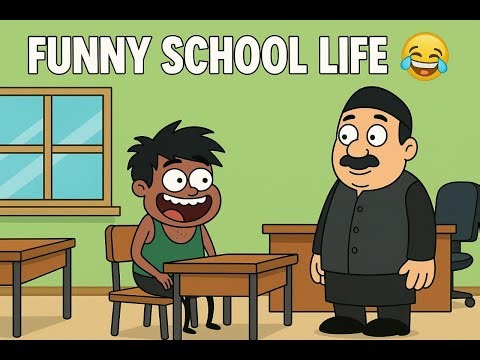 "School Life Funny Cartoon 🤣 | Classroom Comedy Moments!"