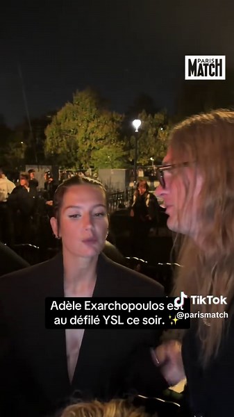 #ysl #pfw #adeleexarchopoulos #onregardequoi #sinformersurktiktok | adèle exarchopoulos