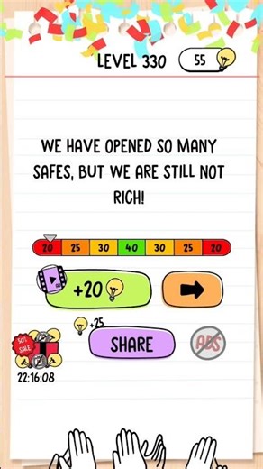 Brain Test Tricky Puzzles | Level 330 | Help me open this safe #braintestsolution #level330