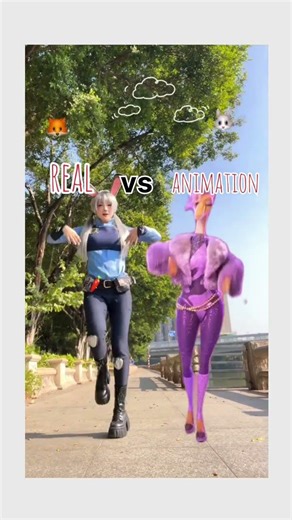 real vs animation which is best🔥#cosplay#makup#viralshorts