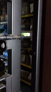 Padlock installed into iron door frame 🔒🔓🔐 #padlock #steelwork #renovation #tukangbesi #pintu #grill #home #tools #powertools | DIY MAN