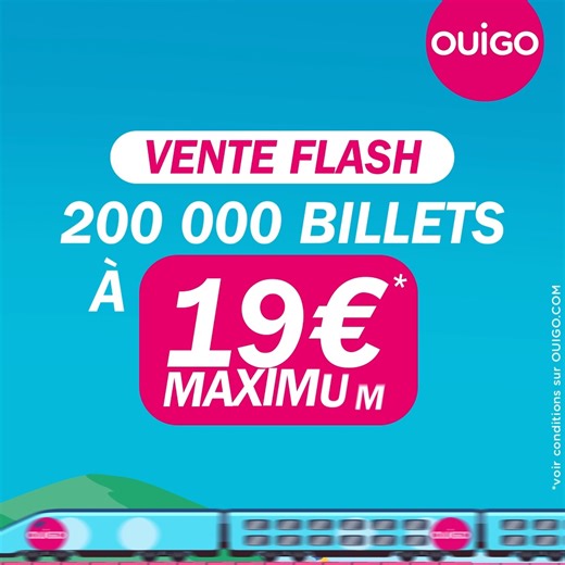 Gardez le train, pas le train-train. 🚄 Plus d'infos ici ➡️ ​www.ouigo.com/content/vente-speciale-rentree | OUIGO