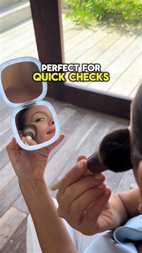 Your Perfect Glow On-the-Go ✨ | 1x & 10x LED Mirror Tired of poor...