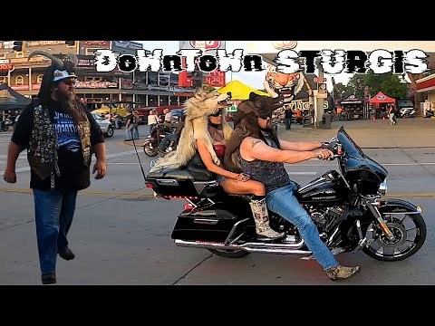 Sights and Sounds of Downtown Sturgis During the 84th Annual Rally