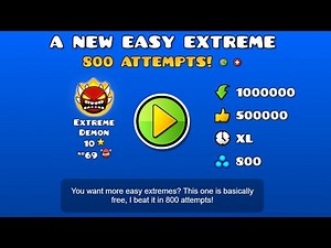 The NEW EASIEST EXTREME DEMON in GEOMETRY DASH...