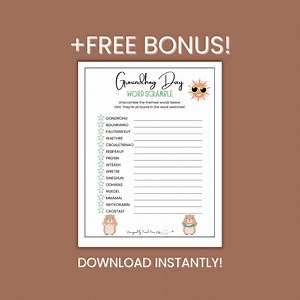 Groundhog Day Word Search & Scramble: Fun Printable Game (PDF) - Etsy Australia