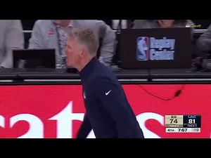 Warriors' Steve Kerr goes berserk, gets ejected after refs miss goaltend call | NBC Sports Bay Area