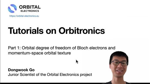 【轨道电子学】Orbitronics_tutorial - dongwookgo
