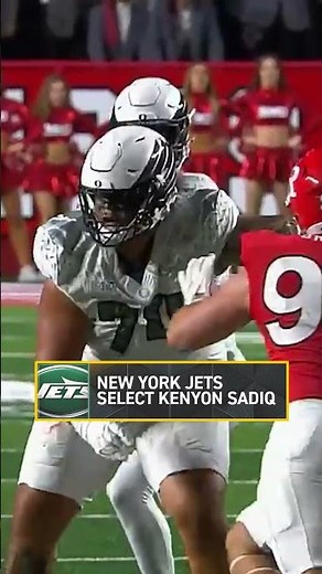 With the 16th pick, the Jets select Kenyon Sadiq from Oregon 🔥 #oregonducks #newyorkjets