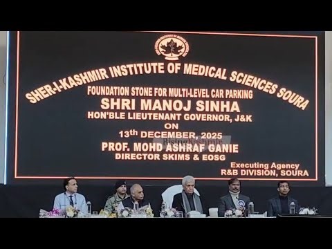 LG Manoj Sinha attended 9th Post Graduate Research Presentation Programme (PGRP-2025) at SKIMS