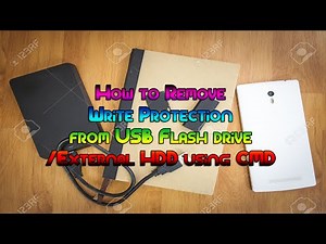 How to Remove Write Protection from USB Flash Drive/External HDD using CMD