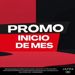 ¡Aun estas a tiempo! Incluye en tu pedido las Promos de inicio de mes, para GANAR MÁS. Consulta el folleto en: https://www.jafranet.com.mx/JntCgi/JntLogin.pgm | JAFRA Cosmetics
