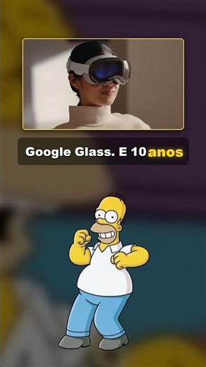 Os Simpsons PREVIRAM os óculos do Google 15 ANOS antes! 👓🤯 #shorts