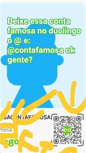 Deixe essa conta famosa o @ e @contafamosa ok galera?