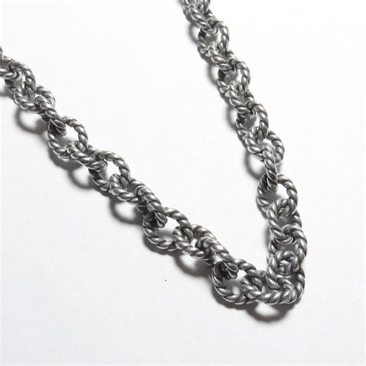 CAROLYN POLLACK Relios Heavy Sterling Silver 20 Inch Oval Cable Link Chain Necklace Vintage - Etsy