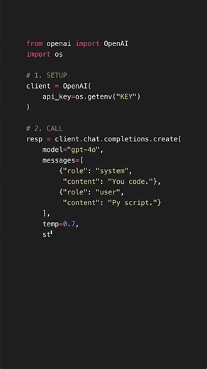 Build Your Own ChatGPT in 40 Seconds ⚡️ #ai #chatgpt #machinelearning #python #coding