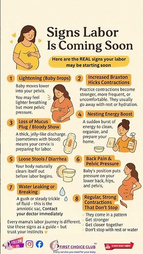 🤰✨ Signs Labor Is Coming Soon