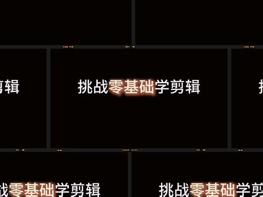 挑战！零基础！学剪辑！包会的那种