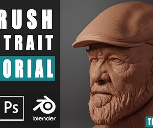 ArtStation - Zbrush Portrait  Study: George | Tutorials